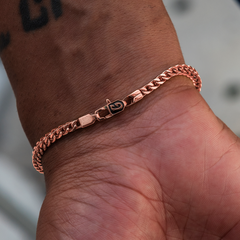 Franco Chain + Bracelet Bundle in Rose Gold- 3mm