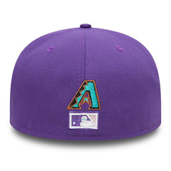 Men's Arizona Diamondbacks New Era Black 2001 World Series Bloom Side Patch 59FIFTY Fitted Hat