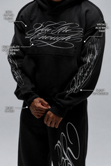 Calligraphy Hoodie - Black