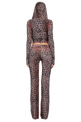 BLARE HOODIE - DARK LEOPARD