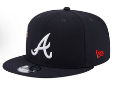 Men's Atlanta Braves New Era Navy Icon 9FIFTY Snapback