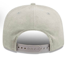 Men's Miami Heat New Era Gray The Golfer Corduroy 9FIFTY Snapback Hat