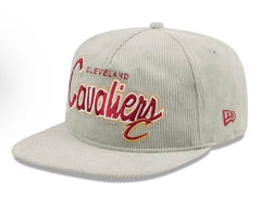 Men's Cleveland Cavaliers New Era Gray The Golfer Corduroy 9FIFTY Snapback Hat