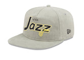 UTAH JAZZ New Era The Golfer Corduroy 9FIFTY Snapback Hat - Gray