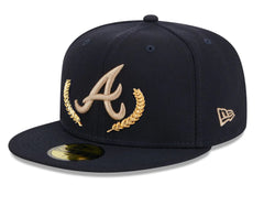 Atlanta Braves Gold Leaf 59FIFTY Fitted