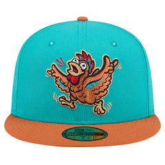 Winston-Salem Dash New Era Theme Night Hype Hens 59FIFTY Fitted Hat - Turquoise