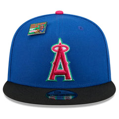 Men's Los Angeles Angels New Era Royal/Black Watermelon Big League Chew Flavor Pack 9FIFTY Snapback Hat