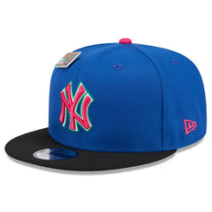 Men's New York Yankees New Era Royal/Black Watermelon Big League Chew Flavor Pack 9FIFTY Snapback Hat