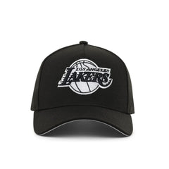 Los Angeles Lakers Black On White 9Fifty A-Frame Snapback