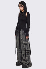 Klyx Cut-Out Hooded Top