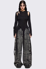 Klyx Cut-Out Hooded Top