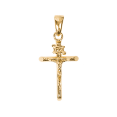 Cross and Coin Set in Yellow Gold
