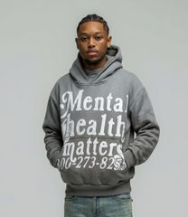 Mental Health Matters Hoodie - Gray