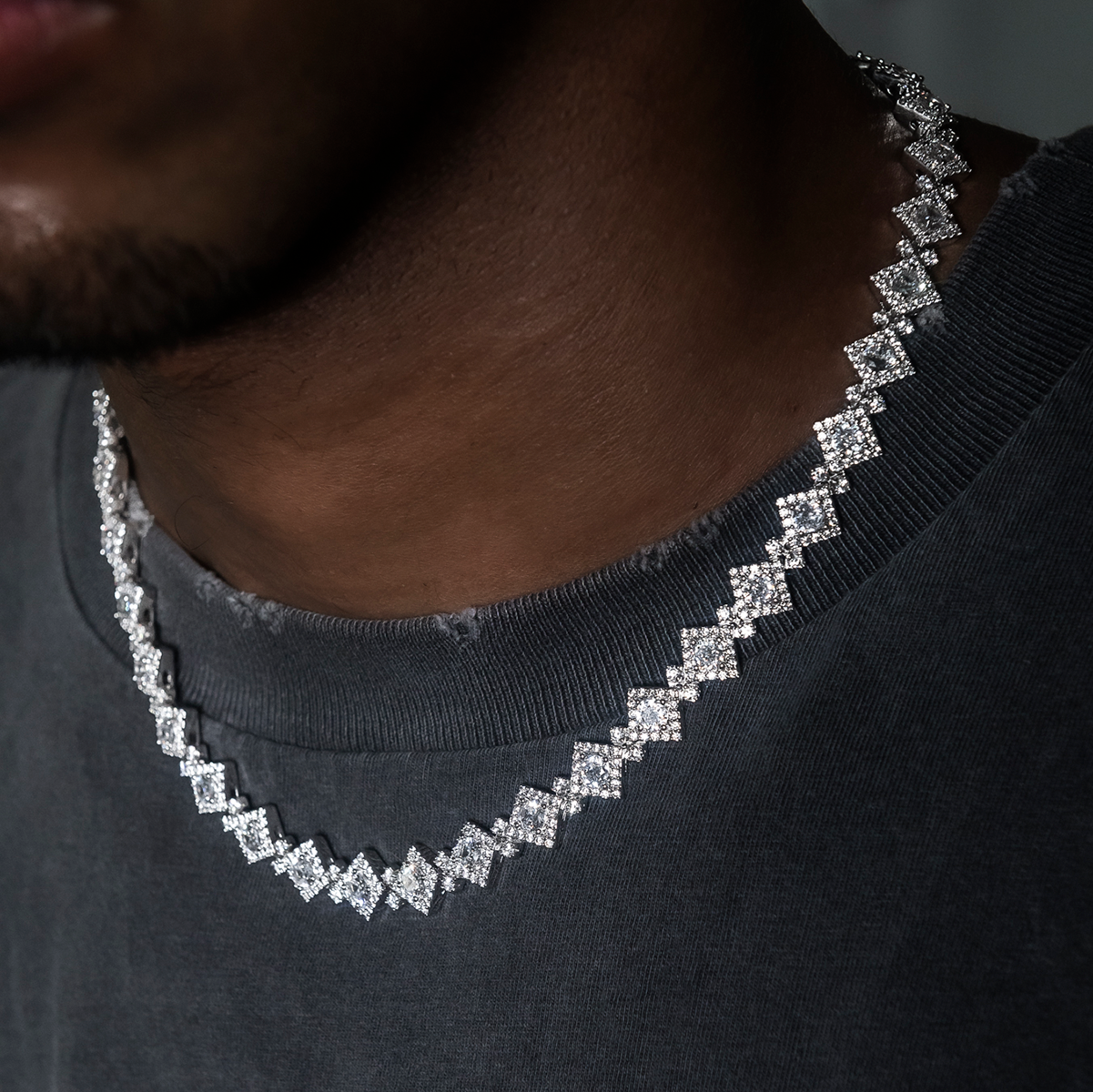 Cloister Link Chain + Bracelet Bundle in White Gold