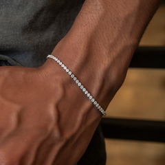 Micro Tennis Chain + Bracelet Bundle in Rose Gold