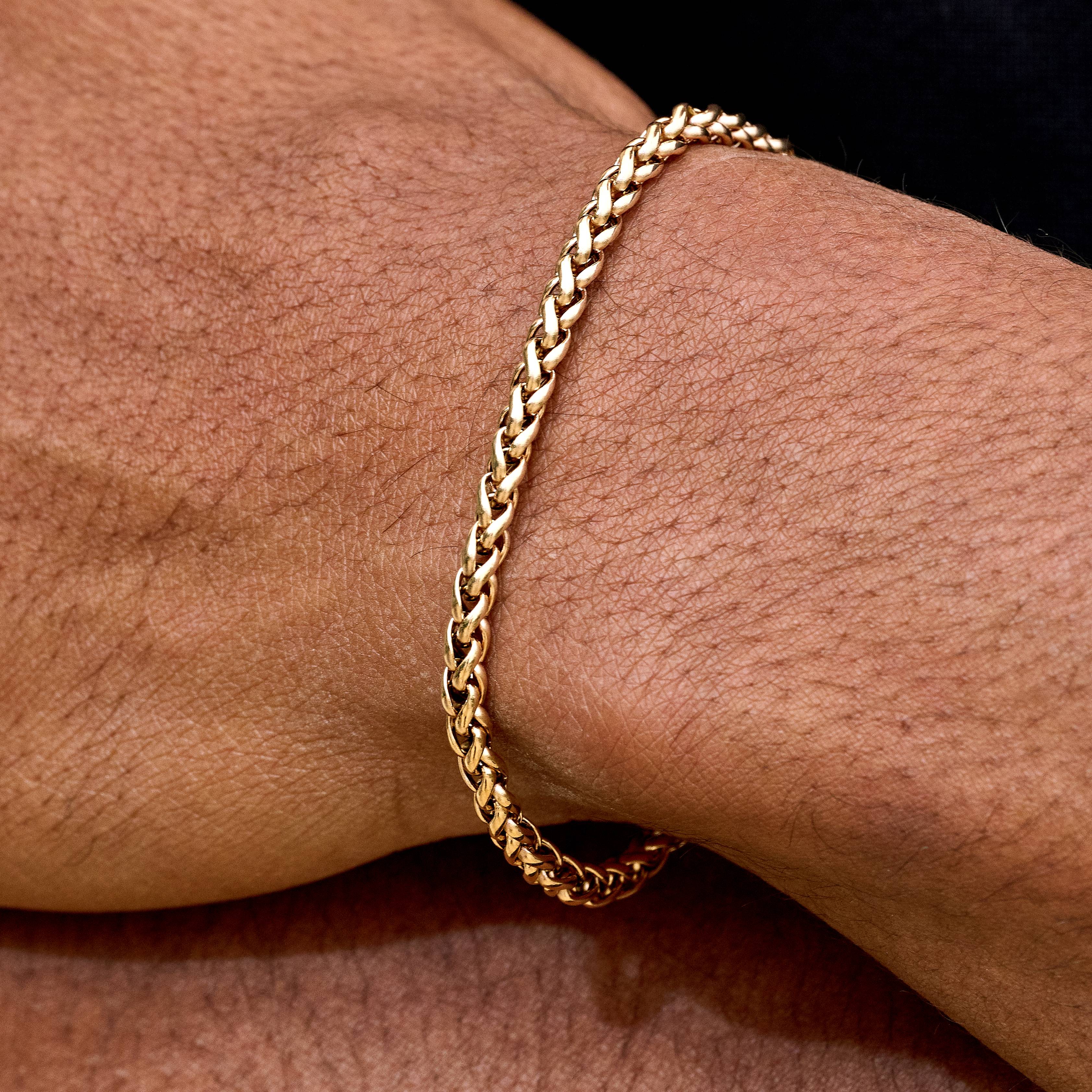 Palm Chain + Bracelet Bundle in Rose Gold - 4MM