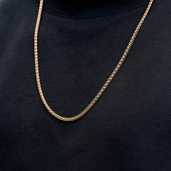 Palm Chain + Bracelet Bundle in Rose Gold - 4MM