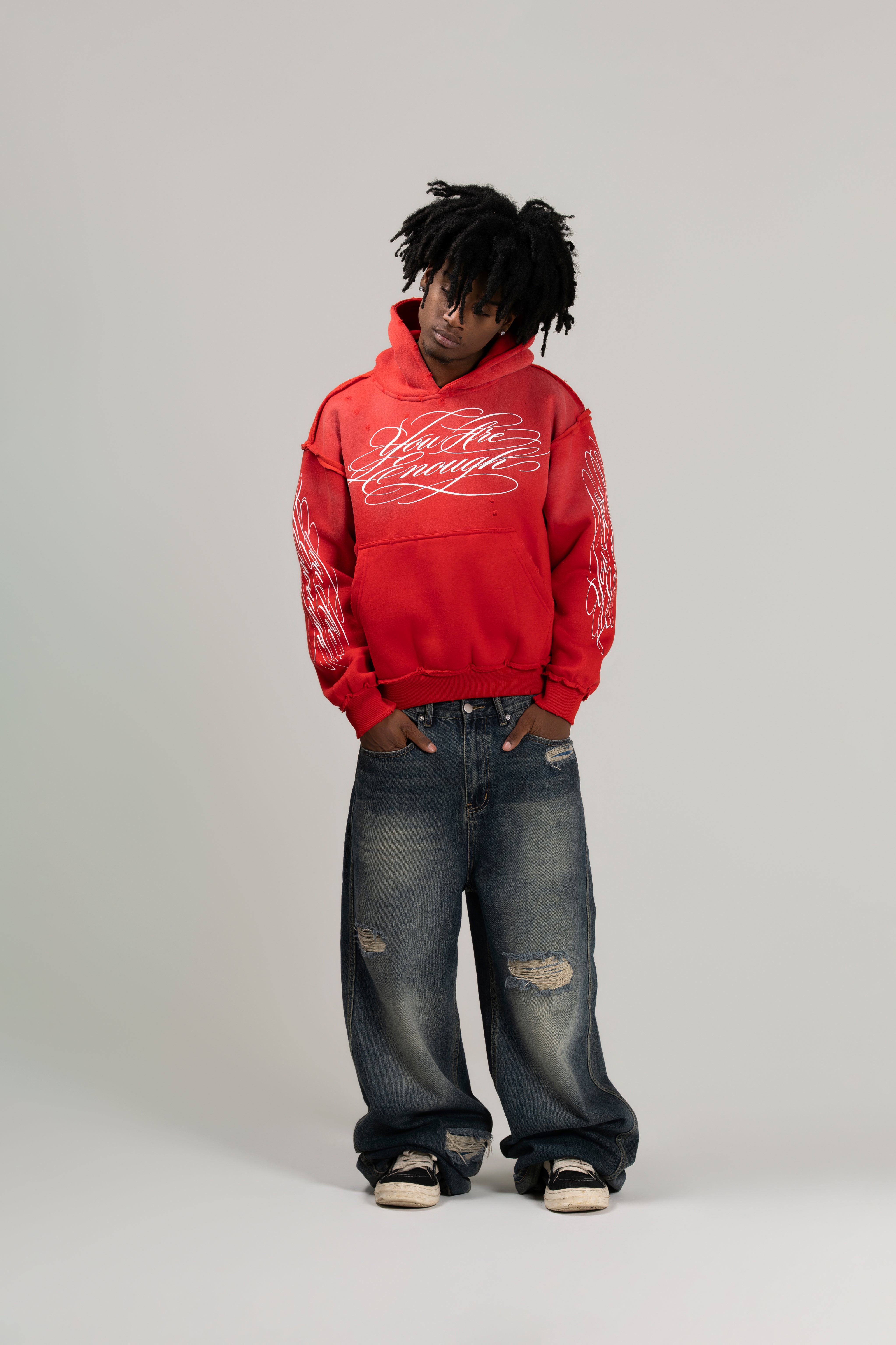 Calligraphy Hoodie - Red