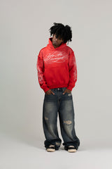 Calligraphy Hoodie - Red