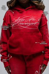 Calligraphy Hoodie - Red