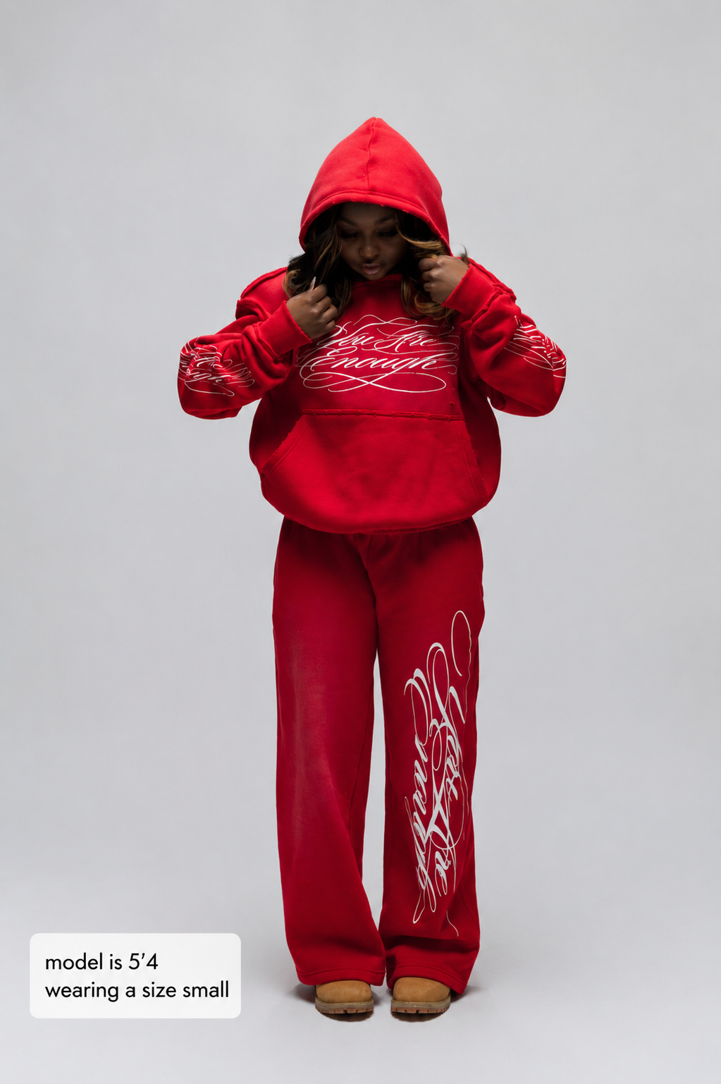 Calligraphy Hoodie - Red