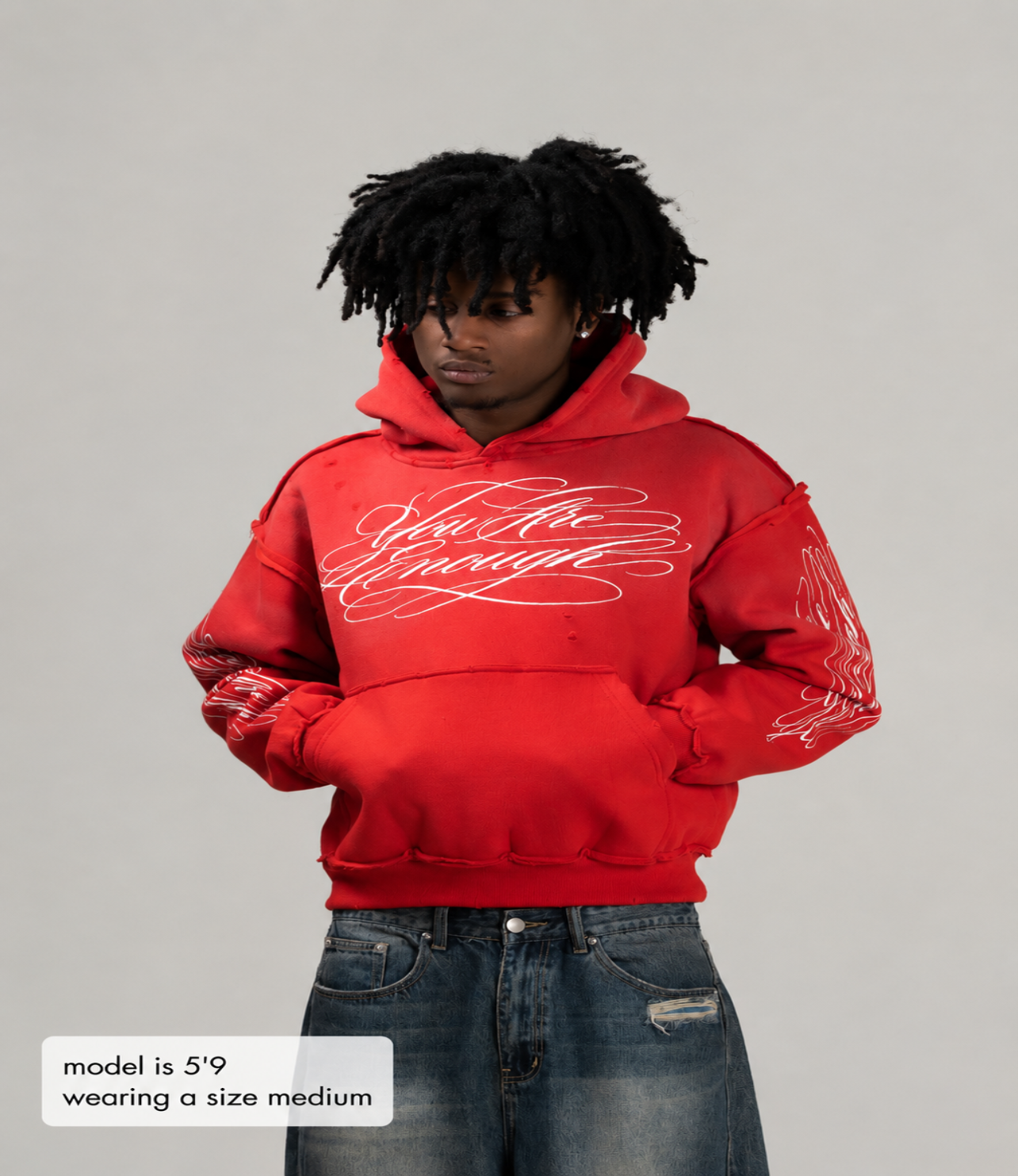 Calligraphy Hoodie - Red