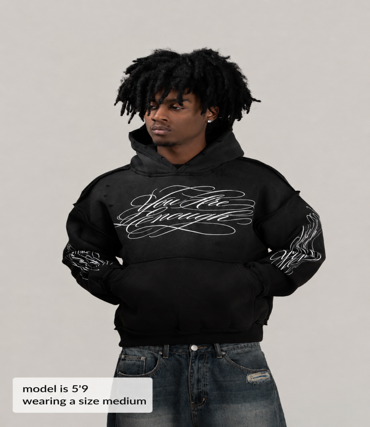 Calligraphy Hoodie - Black