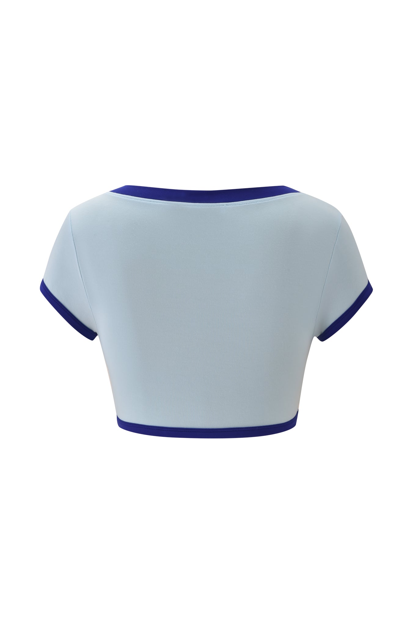 BLARE SPORT CROP TEE AND HEADBAND - BABY BLUE