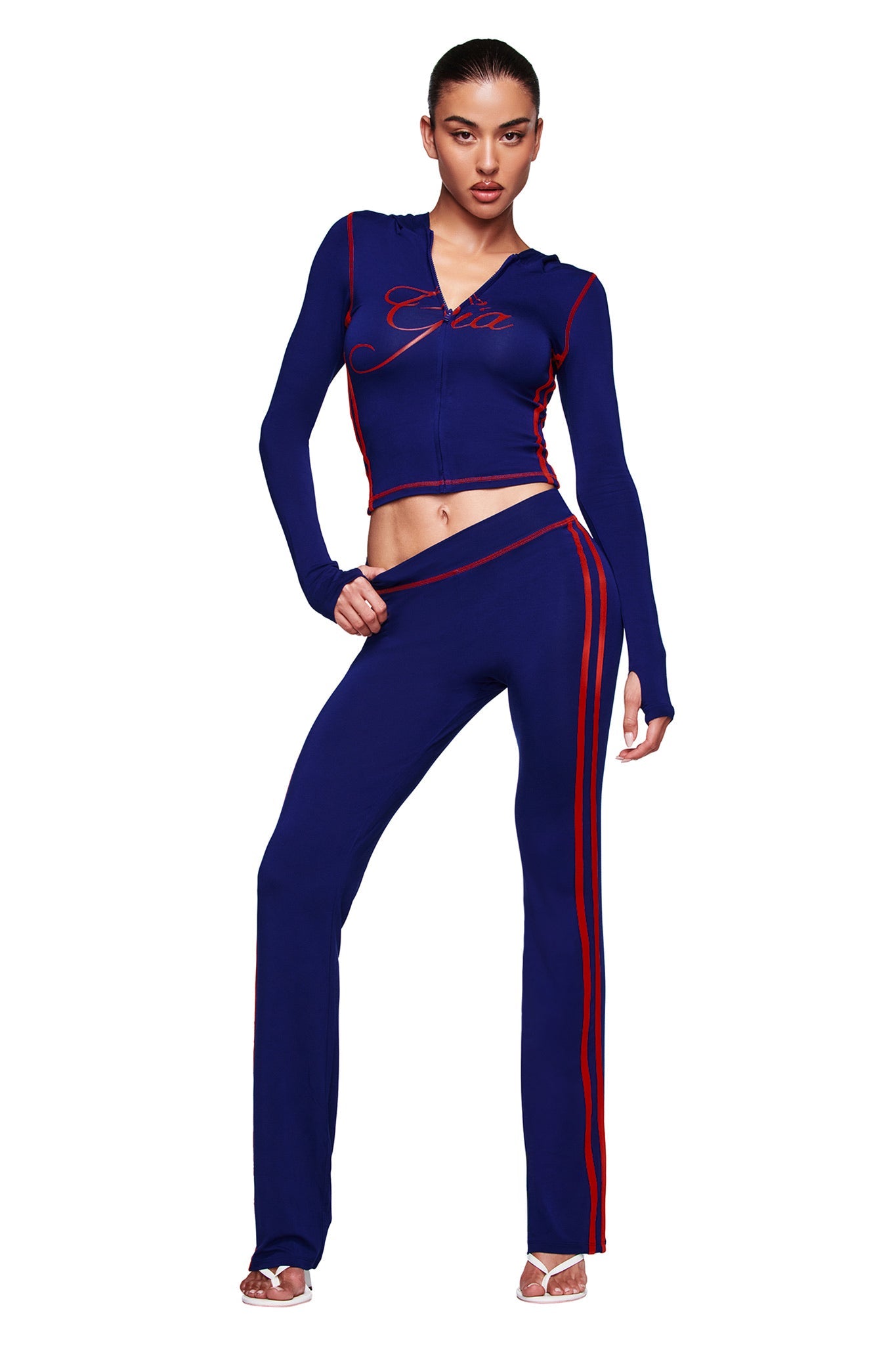 BLARE SPORT HOODIE AND HEADBAND - NAVY