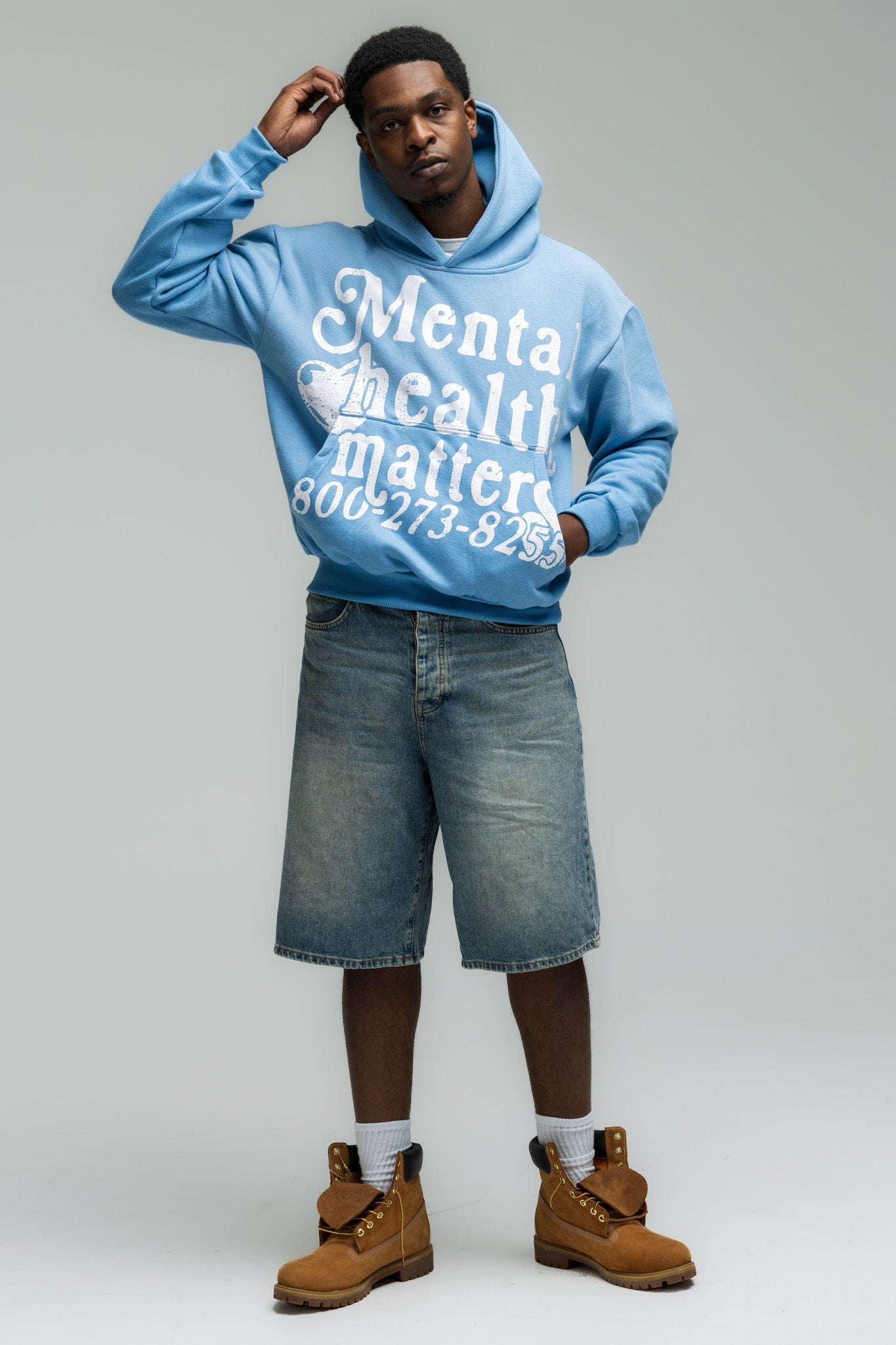 Mental Health Matters Hoodie - Blue