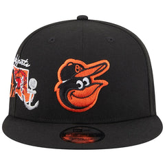 Men's Baltimore Orioles New Era Black Icon 9FIFTY Snapback