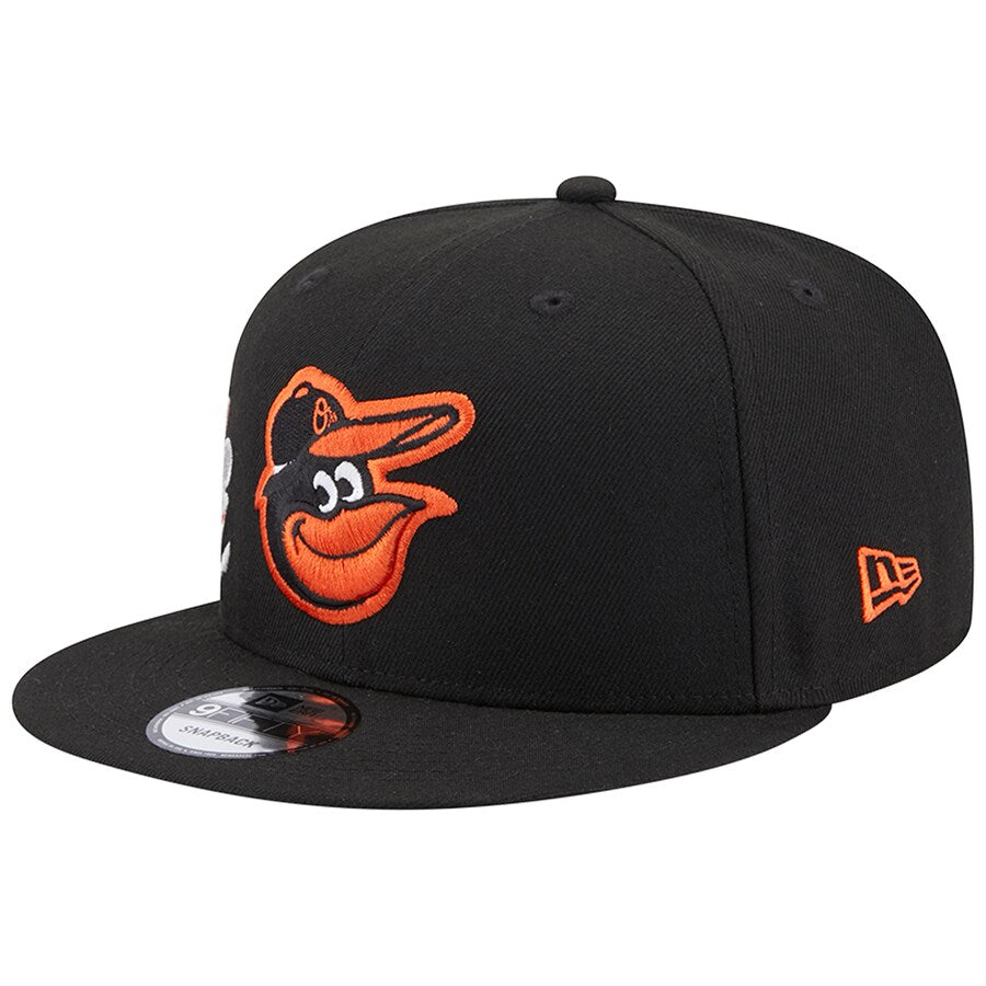 Men's Baltimore Orioles New Era Black Icon 9FIFTY Snapback