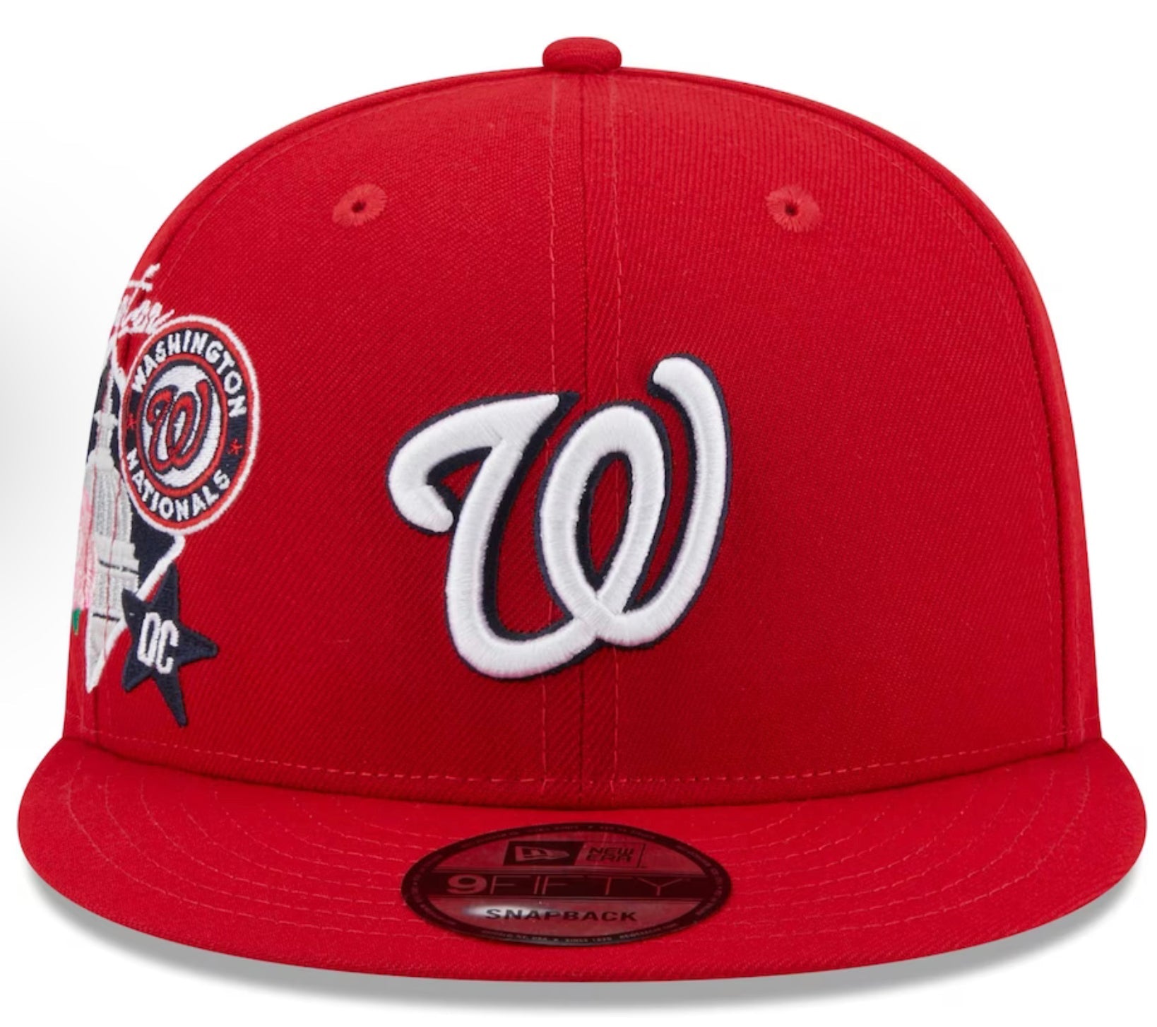 Men's Washington Nationals New Era Red Icon 9FIFTY Snapback