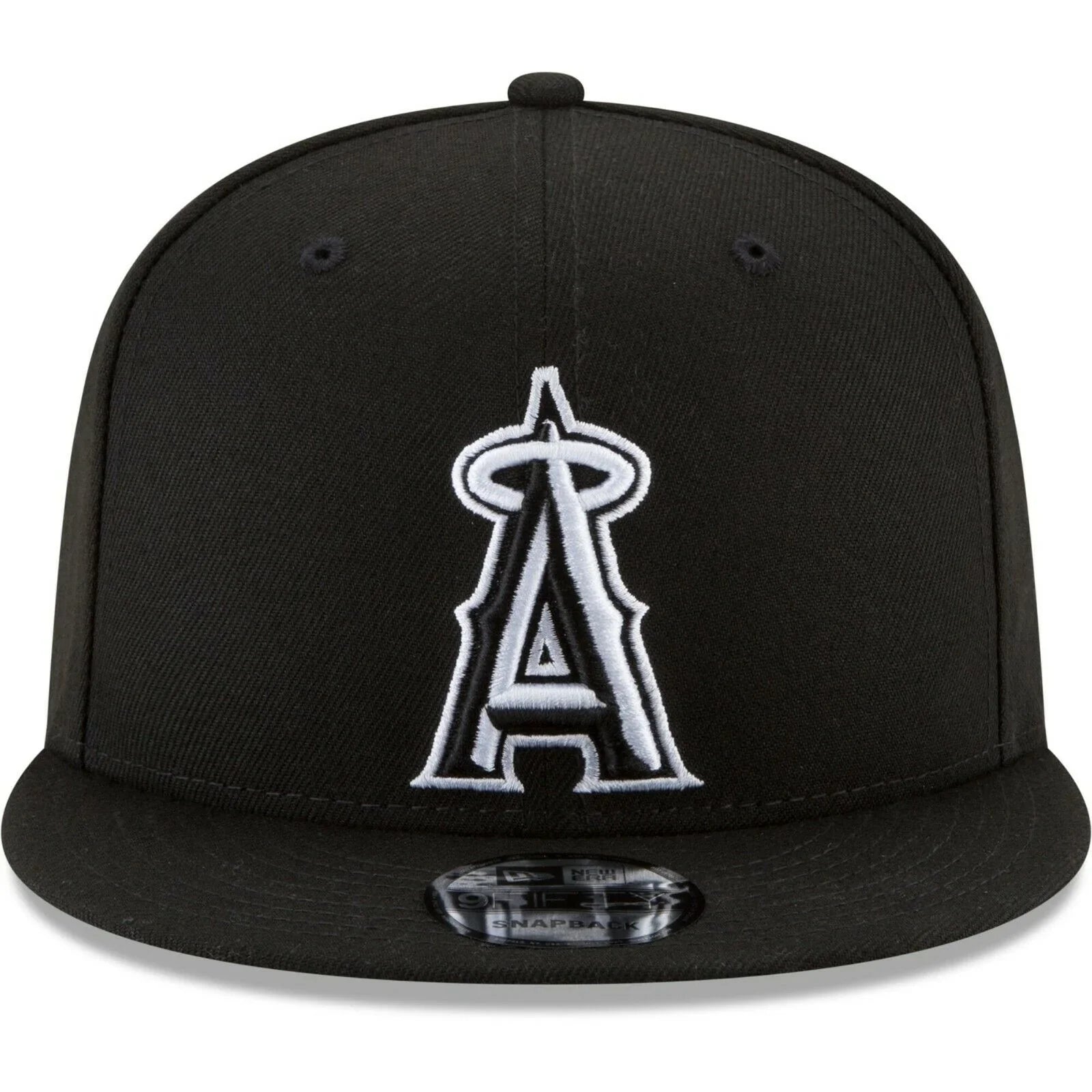 Men angels basic snap black outline 9fifty hat