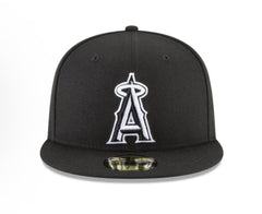 LOS ANGELES ANGELS SIDEPATCH 2010 ALL-STAR GAME 59FIFTY FITTED HAT - BLACK/ WHITE