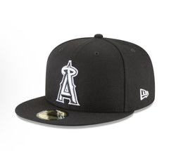 LOS ANGELES ANGELS SIDEPATCH 2010 ALL-STAR GAME 59FIFTY FITTED HAT - BLACK/ WHITE