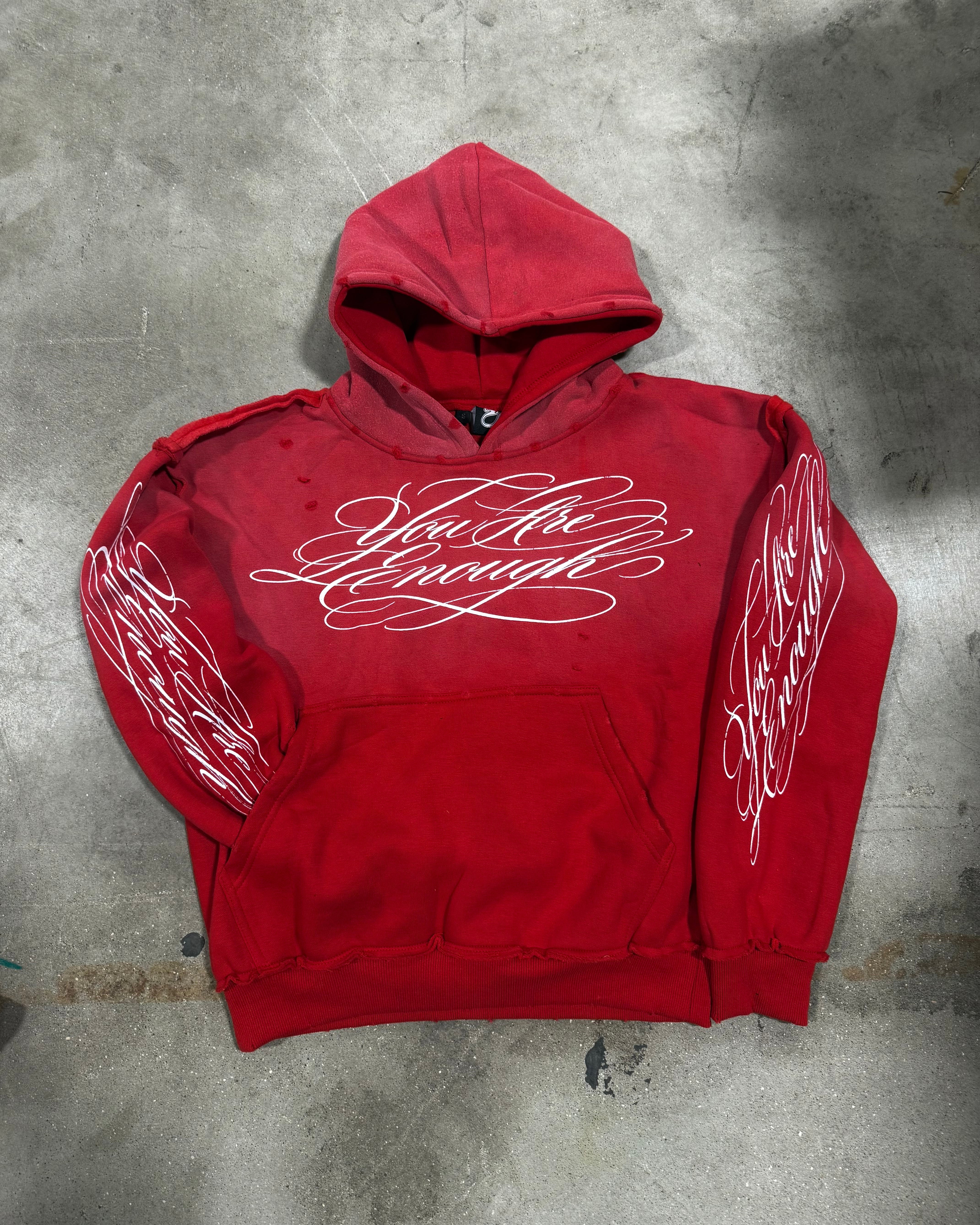 Calligraphy Hoodie - Red