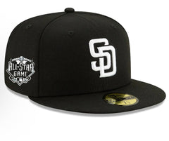 SAN DIEGO PADRES SIDEPATCH 2016 ALL-STAR GAME 59FIFTY FITTED HAT - BLACK/ WHITE