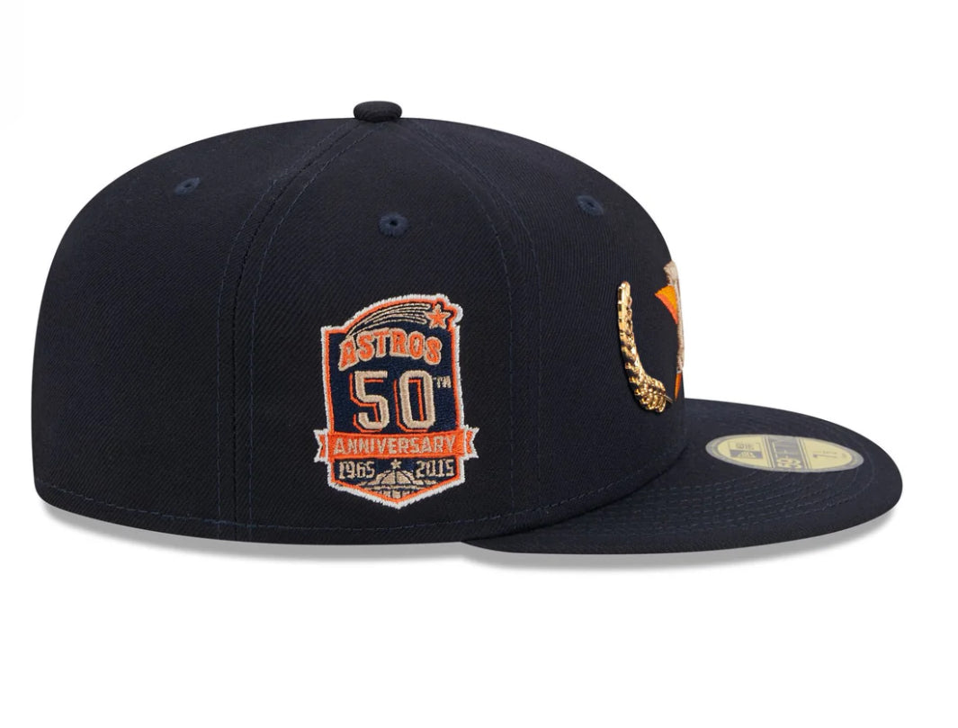 Houston Astros Gold Leaf 59FIFTY Fitted