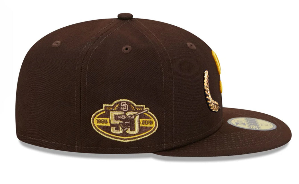 San Diego Padres Gold Leaf 59FIFTY Fitted