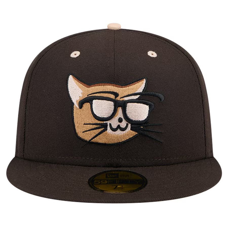 Lehigh Valley IronPigs New Era Theme Night Cats 59FIFTY Fitted Hat - Brown