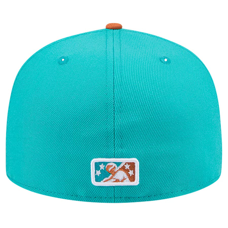 Winston-Salem Dash New Era Theme Night Hype Hens 59FIFTY Fitted Hat - Turquoise