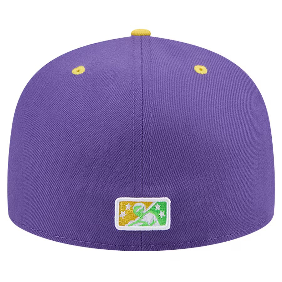 Biloxi Shuckers New Era Theme Night King Cakes 59FIFTY Fitted Hat - Purple