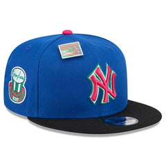 Men's New York Yankees New Era Royal/Black Watermelon Big League Chew Flavor Pack 9FIFTY Snapback Hat