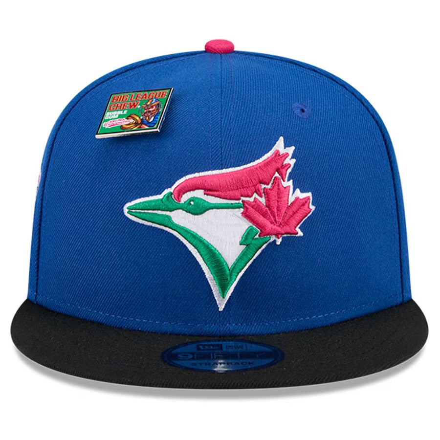 Men's Toronto Blue Jays New Era Royal/Black Watermelon Big League Chew Flavor Pack 9FIFTY Snapback Hat