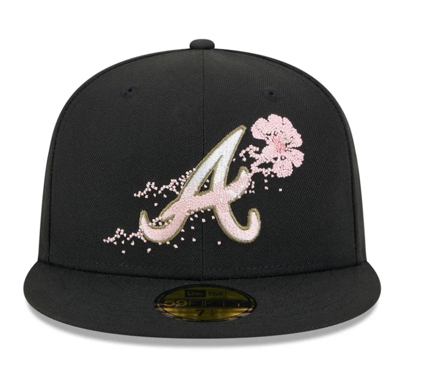 Atlanta Braves Dotted Floral 59FIFTY Fitted