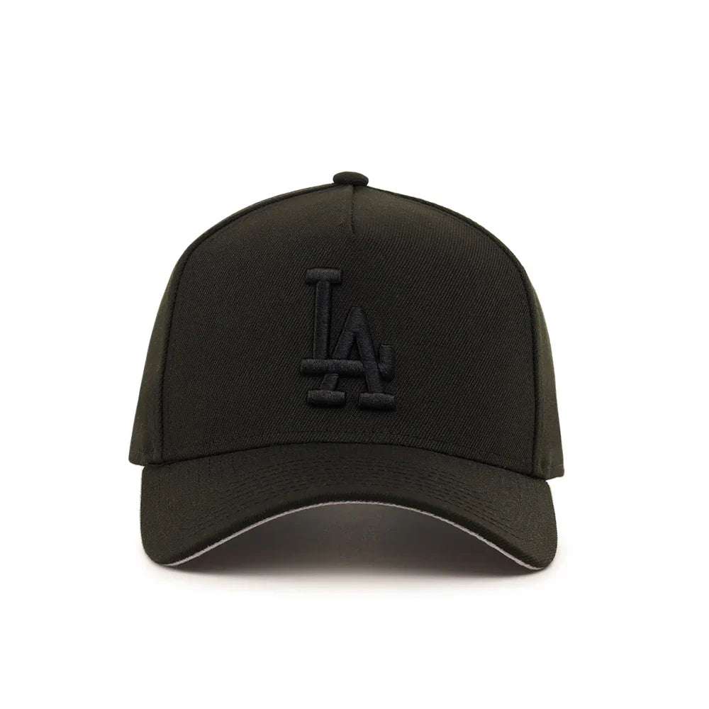 Los Angeles Dodgers Black On Black 9Forty A-Frame Snapback