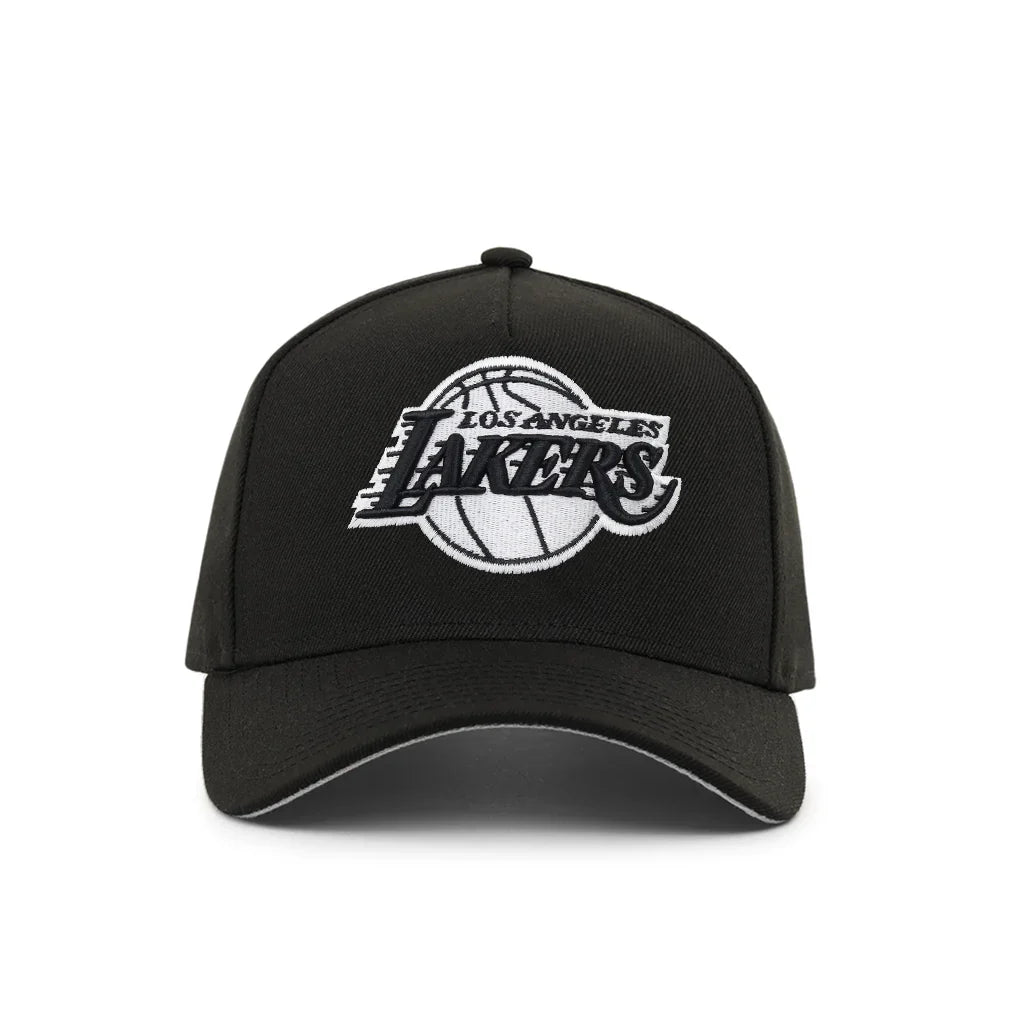 Los Angeles Lakers Black On White 9Fifty A-Frame Snapback