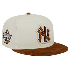 New York Yankees New Era Chrome Corduroy Visor 59FIFTY Fitted Hat
