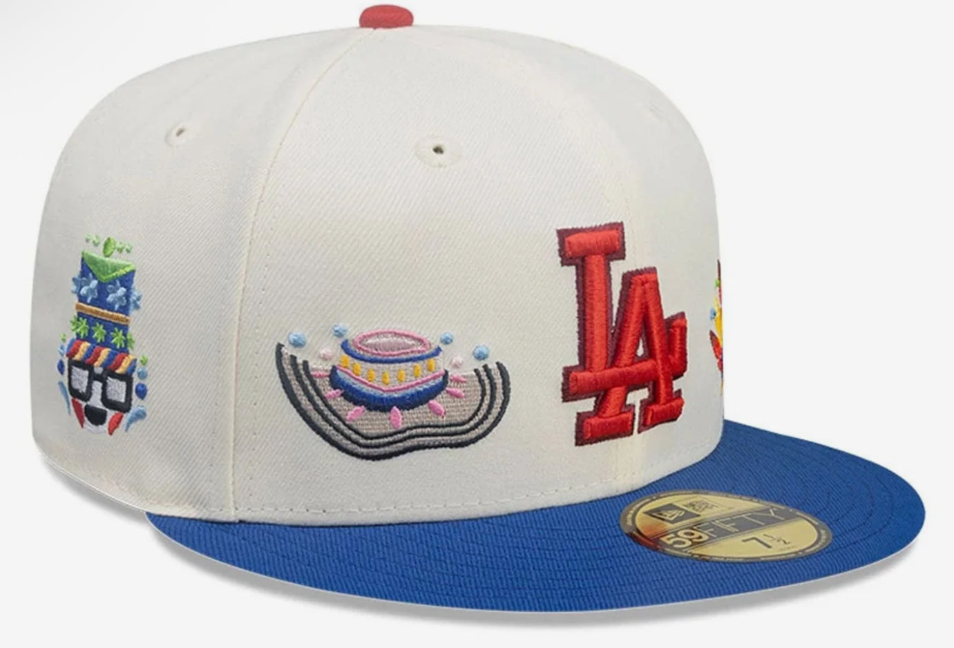 LA Dodgers MLB City Element Colombia Cream 59FIFTY Fitted Cap